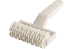 SECALIFE Bread Roller, Lattice Dough Pizza Cutter Pastry Lattice Roller Cutter Pastry Cutter Crimpers, Plastic Net Knife Hob Wheel Knife for Cookie Bread Pie Pastry Crust Cake, Kitchen Baking Tool