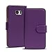 Produktbild Conie Schutzhülle kompatibel mit Samsung Galaxy Note 7, Violette PU Lederhülle Klapphülle Etui Tasche mit Kartenfächer