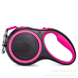 Pets Empire Retractable Dog Leash Walking Jogging Training Leash with Polyester Tape with Hand Grip and One Button Brake & Lock (Medium, Color May Vary)