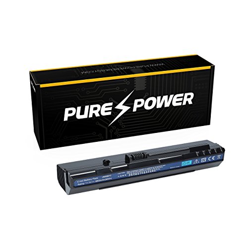 PURE⚡POWER® EXTENDED Laptop Akku für Acer Aspire One KAV60 (11.1V, 8800 mAh, schwarz, 12 Zellen)