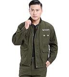pilotenjacke mit fell kinder ♡ Jacke mit mehreren Taschen - 100% Baumwollgewebe, mehrlagiges Top-Technologie-Material, atmungsaktiv, Temperatur des Fahrradverschlusses, hautfreundlich