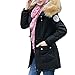 Produktbild TianWlio Mäntel Frauen Weihnachten Damen Mantel Langarm Strickjacke Jacke Outwear Herbst Winter Oberbekleidung Kapuzen Kordelzug Lange Baumwolle Gefütterte Jacken Taschenmäntel