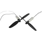 CHANCS Electric Motor for RC Aircraft Model 820 3.7 V 43800 RPM Mini Helicopter Model Coreless Motor with Small Propeller 2 P