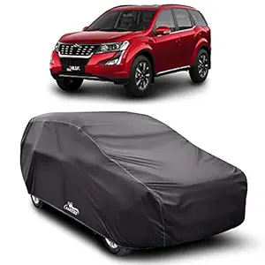 VIRMANG - Water Resistant - dust Proof - car Body Cover for Compatible with Mahindra XUV 500 car Cover - Water UV Proof - car Body Cover (Grey Without Mirror)