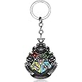 Mistazzo Harry Potter House and Wands Metal Keychain Key ring For Boys Girls Men Women Potterhead