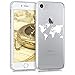 Price comparison product image kwmobile TPU Silicone Case for Apple iPhone 7/8 - [Crystal Clear] Smartphone Back Case Protective Cover - White/Transparent