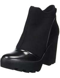 Calvin Klein Sibyl Neoprene/Box Smooth, Botas para Mujer