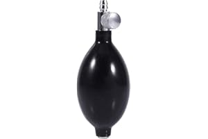 Agatige Bulbo de presión Arterial de látex, Bomba de Bulbo de inflado de Repuesto Bomba de Bulbo de compresión Manual con vál