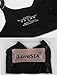 iLoveSIA Womens 2Pack Maternity Nursing Bra Bralette Black+Cream Size M Fit 32CD 34BC 36AB