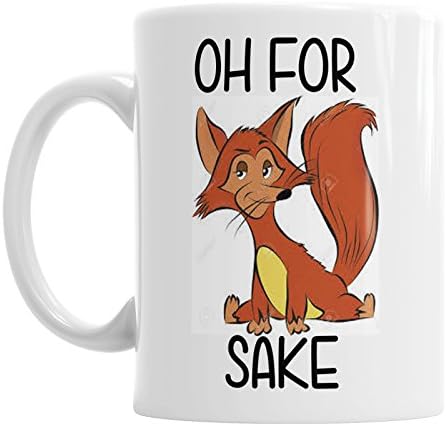 for Fox Sake Cute Funny Office Coffee Mug Gift Tea Cup Present