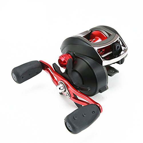 Outry 8.1:1 Low Profile Baitcasting Fishing Reel, 12+1 Bearings Baitcaster with 17.6 Lbs/8 Kg Max Drag Power