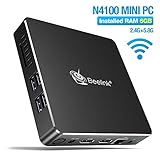 【Großer Speicherplatz Mini-PC】: 4 GB RAM + 64 GB ROM-Speicher, Unterstützung für die Erweiterung des Speichers von SD Crad auf bis zu 128 GB, 2,5-Zoll-HDD bis zu 2 TB (SSD und HDD und MicroSD-Karte sind nicht enthalten).