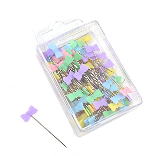 YNuth Stecknadeln Pinnadeln Blume Schleife Knopf Mehrfarbig Schneider DIY Packung - 2