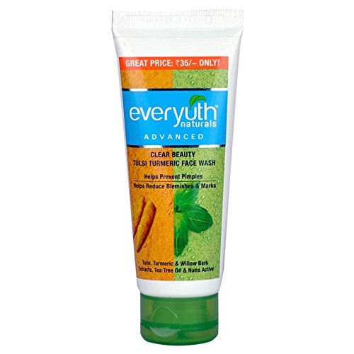 Everyuth Naturals Advanced Clear Beauty Tulsi Turmeric Face Wash, 50g pack of 3 from Snehgal Store