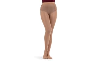 Capezio Ultra Hold Footed Dance Tights, Women's Hold & Stretch, Semi Opaque, Professional Seamless Ballet Tights With Elasticised Waistband for Jazz, Musical Theatre, N14