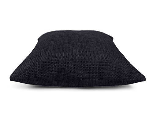 Kissenhüllen in Struktur-Optik – erhältlich in 23 modernen Farben und 3 verschiedenen Größen, 1 Kissenhülle 60 x 60 cm, schwarz - 6