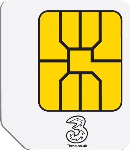 3 Original Three Mobile Broadband Ready to Go 1 GB Preloaded Data Micro SIM for 3G Tablets