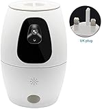 Cat Dog Pet Smart Chargeur Automatique avec caméra WiFi, Alimentation planifiée, App électrique Dog caméra vidéo HD 720P par la Surveillance à Distance