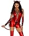 Produktbild Fdhd Böse Kleine Hexe Kostüm Teufel Schwanz Ecke Patent Leder Jumpsuit Halloween Cosplay Kostüm