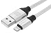 Produktbild StilGut Premium Lightning Kabel, Apple MFi zertifiziertes Daten-/Ladekabel, Lightning auf USB, 2m Länge, Silber