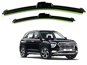 Selifaur - 2Pcs (D 26 x P 16 Inch) High Performance Replacement Car Wiper Blades for Creta 2020