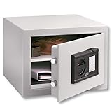 Lieferumfang: 1 BURG-WÄCHTER Möbeleinsatztresor Cityline C 1 E FS, 35920, inkl. 1 Fachboden, 3 Batterien, Außenmaße (HxBxT): 278 x 402 x 376 mm, Innenmaße: 209 x 336 x 294 mm, Tür (HxB): 209 x 326 mm, Gewicht: 30 kg, Volumen: 20,6 l