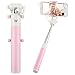 Produktbild Aober Selfie Stick, Selfie Stangen, U Form ( Nein Bluetooth ) Wired Foldable Ausfahrbar Kabelgebunden Handheld Monopod Stab für iPhone, iPod, Samsung Galaxy, Nexus und mehr - rosa