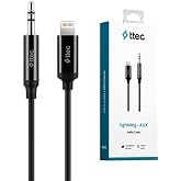 Ttec Aux to Lightning iPhone Ses Kablosu 100 cm, 1 metre Siyah 2 Yıl Garantili Y&uuml;ksek Kalite - 2DK42S