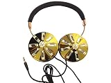 Funda iridiscente gemas Crystal moda joyas plegable ear-cup auricular
