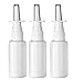 Produktbild 20 Stück leer weiß Kunststoff Medical Nasenspray Flaschen nachfüllbar Pumpe Spritze Container Topf für Salzwasser Bewässerung Wash Anwendungen, Transparent/Weiß, 10ML/ 0.34oz