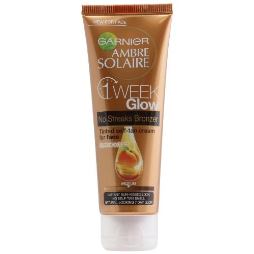 Garnier Ambre Solaire Self-Tan One Week Glow Cream for Face - 50 ml