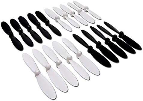 Hubsan X4 Quadcopter Rotor Propeller Blades - 5 SETS H107L H107C H107D Black/White