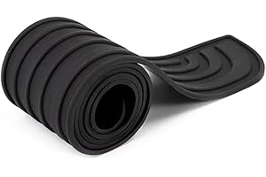 jiuqiwang Car Rear Bumper Protector for VW ID.7 2023, Rubber Scratch-Resistant Trunk Door Entry Guards Accessory Trim,Bl-ack