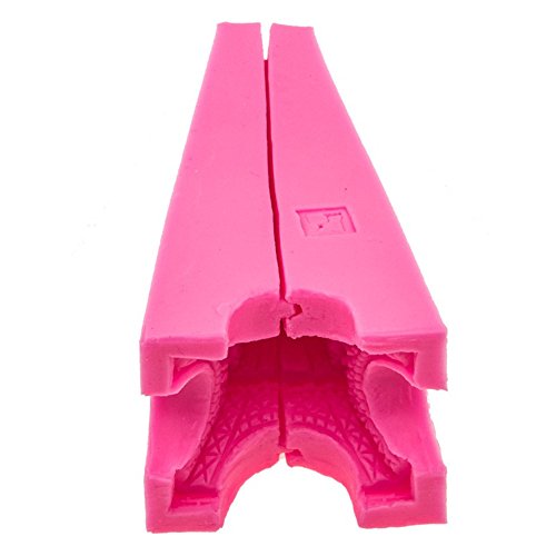 3D Eiffelturm Form Silikon Form Bakeware Tablett Fondant Seife Cupake Formen für DIY Kuchen dekorieren Tools Kitchen Craft Backformen -10.6 X 5 cm - 3
