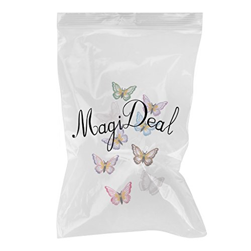 MagiDeal 9x Schmetterling Stickerei Aufnäher Applikation Applique Flicken Embroidered - 2
