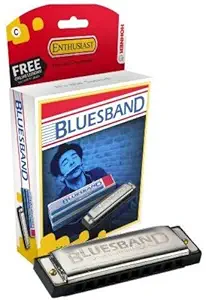 Hohner M55901X Enthusiast Series Blues Band Harmonica, Diatonic, Key C