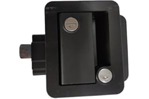 Baceyong Serratura per porta di ingresso per pallet per camper, Accessorio per rimorchio camper con serratura a catenaccio Serratura per armadietto per rimorchio per auto camper Bianco/Nero