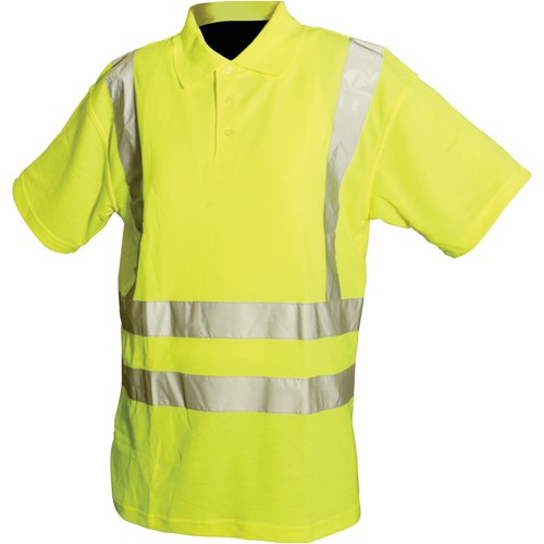 Silverline 457007 Warnschutz-Polohemd, Klasse 2 Größe: XL (108–116 cm)
