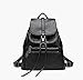 Produktbild QMMCK Frauen Anti-Diebstahl-Rucksack Lässige Damentasche PU Leder wasserdichter Rucksack Reisetasche Handtaschen Schultaschen Schwarz