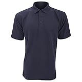 UCC - Polo Piqué de manga corta Modelo 50/50 Hombre Caballero (tallas extra grandes hasta 5XL) - Verano/Deporte (4XL/Azul real)