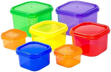 Portion Control Containers / Kit for Weight Loss (7pcs) With COMPLETE E-GUIDE, Leak Proof, Ideal Food Storage Containers for Meals & Diet, Suitable as Lunch Boxes & Food Savers, Similar to 21 Day Fix