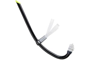 FACKLOXC Swim Training Snorkel for Adults & Kids - Professional Lap Swimming Snorkel Gear for Pool & Open Water | Comfortable Snorkeling Equipment