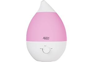 Allin Exporters J40 Ultrasonic Cool Mist Humidifier for Home & Baby Bedrooms 4L Capacity Adjustable Mist, Auto Shut-Off & Long Runtime Quiet Air Purifier for Room Moisture, Dryness, Cold & Cough