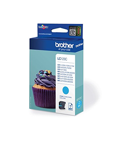 Brother Original Tintenpatrone LC-123C cyan (für Brother DCP-J132W, -J152W, -J172W, -J552DW, -J752DW, -J4110DW; MFC-J245, -J470DW, -J650DW, -J870DW, -J4410DW, -J4510DW, -J4610DW, -J4710DW, -J6520DW, -J6720DW, -J6920DW) - 3