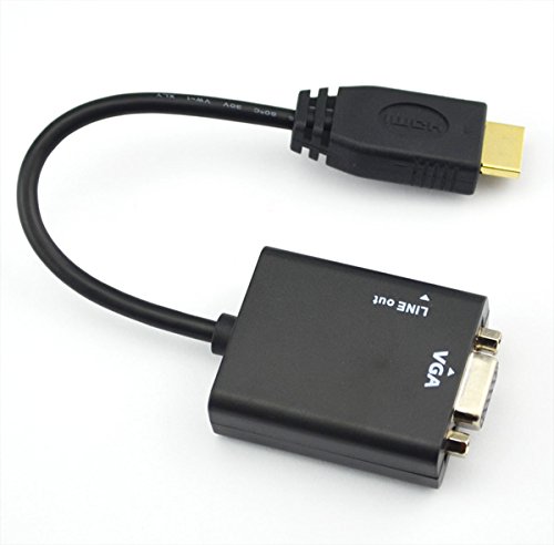 HDMI zu VGA mit Audio Output Kabel Konverter Adapter Kabel für HDTV PC PS3 XBOX - 5
