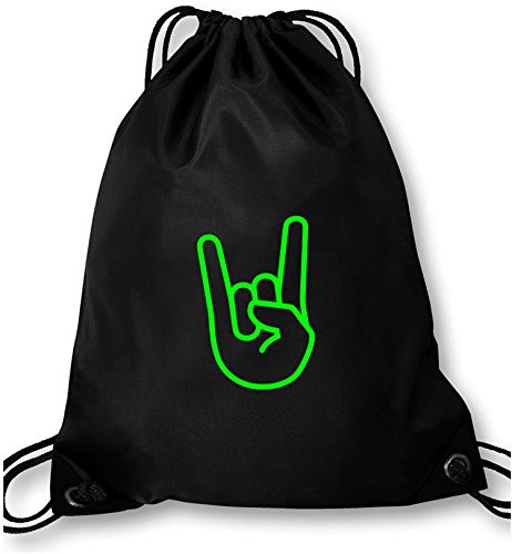 Preisvergleich Produktbild EZYshirt® Rock Hand Turnbeutel