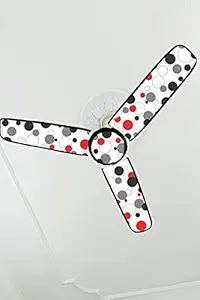 YUKU PVC Waterproof Three Blend Ceiling Fan Blade Covers, 19.5X 6-inch, (White)