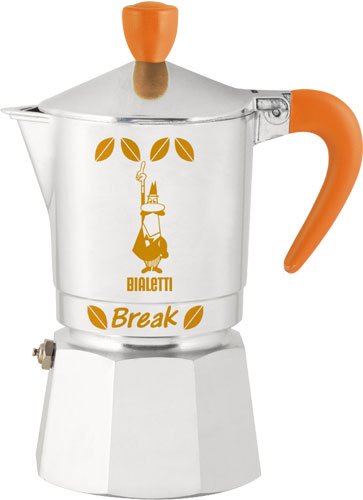 Bialetti Break orange 3 Espressokocher für 3 Tassen / Alu Bialetti Break orange 3 Espressokocher für 3 Tassen / Alu Bilder