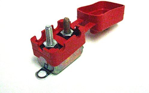 Vulcan Shortstop Circuit Breaker 50 AMP 12V Automatic Reset with Protective Red Boot