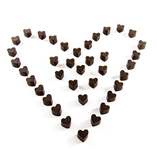 Silikonform mit Herzen, 55 kleine Herzchen, süße Silikonform, Party- Eiswürfel, Schokolade, Pralinen, Backform, Geschenkidee, Geburtstag, Valentinstag, Liebe, Romantik, heart, Amor, Farbe: Rosa - 7
